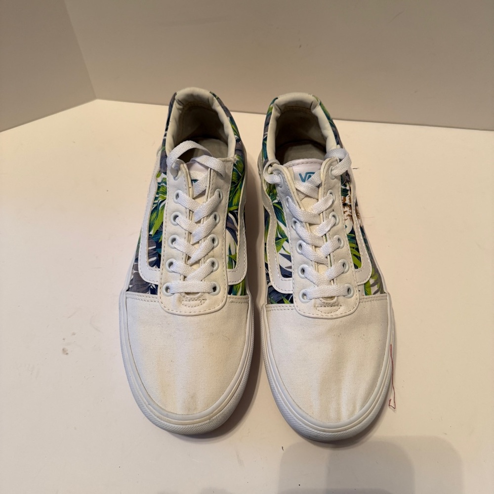 Vans Ward Platform Paradise Floral Womens Size 10 White Athletic Shoes Sneakers - Picture 2 of 8
